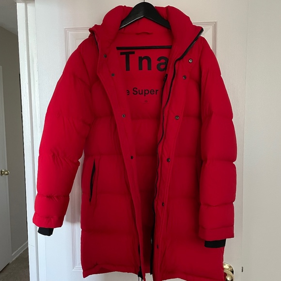 TNA Women's Red Puffer Jacket - Picture 1 of 3